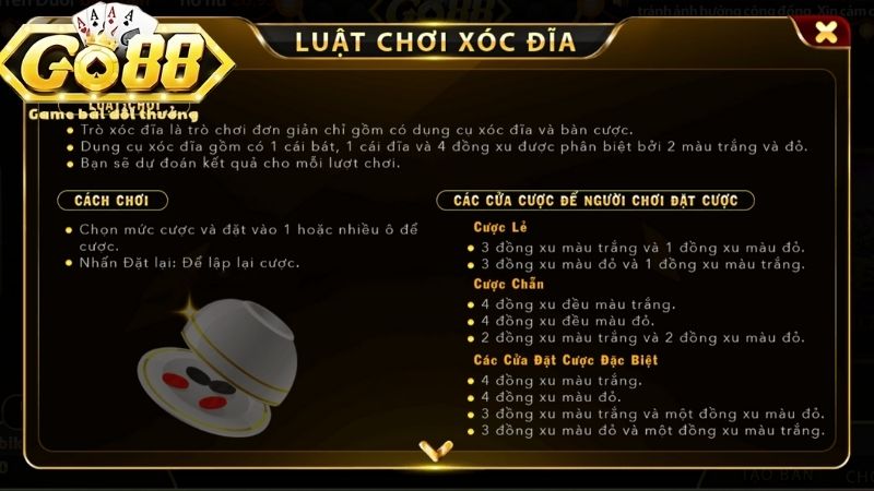 Tổng hợp tất tần tật quy định về luật chơi xóc đĩa