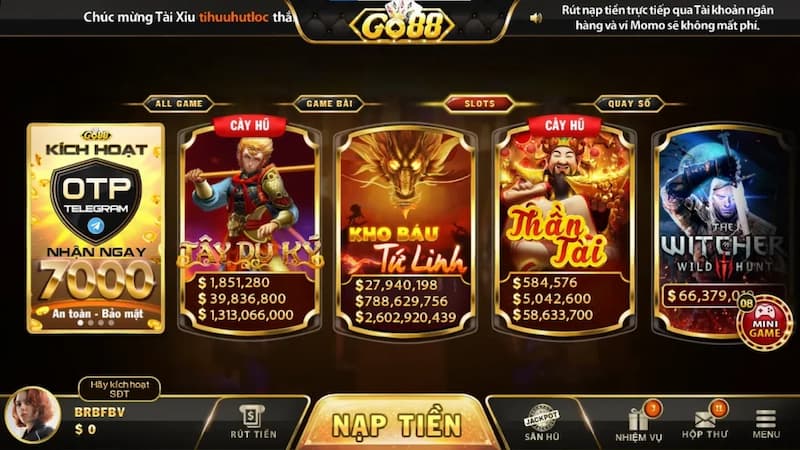 Giới thiệu cho game thủ về thế giới nổ hũ Go88